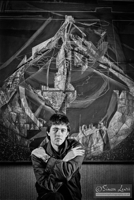black and white portrait of artist Jeremy Gardiner