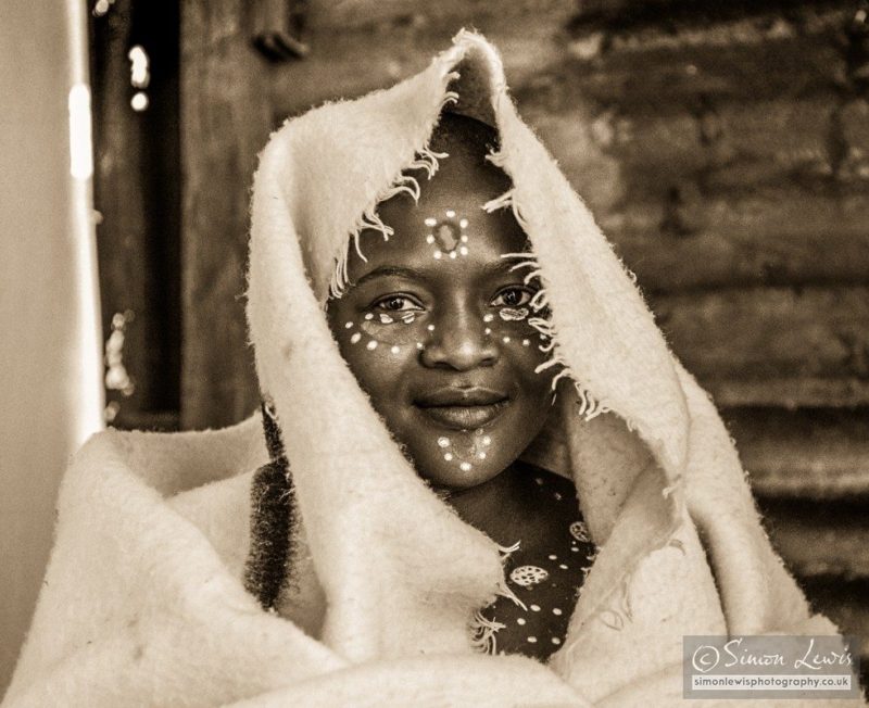 uMkhwetha diviner during her graduating ceremony