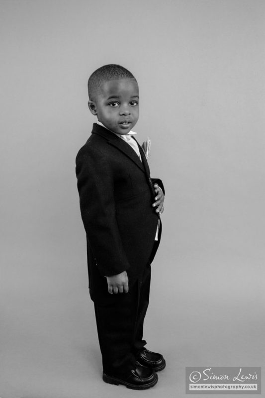 young boy in suit