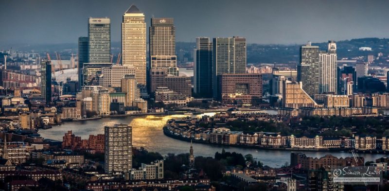 canary wharf cityscape