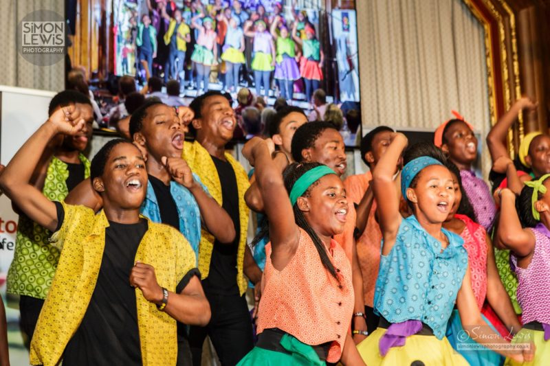 children from LIV village performing at the South African High commission