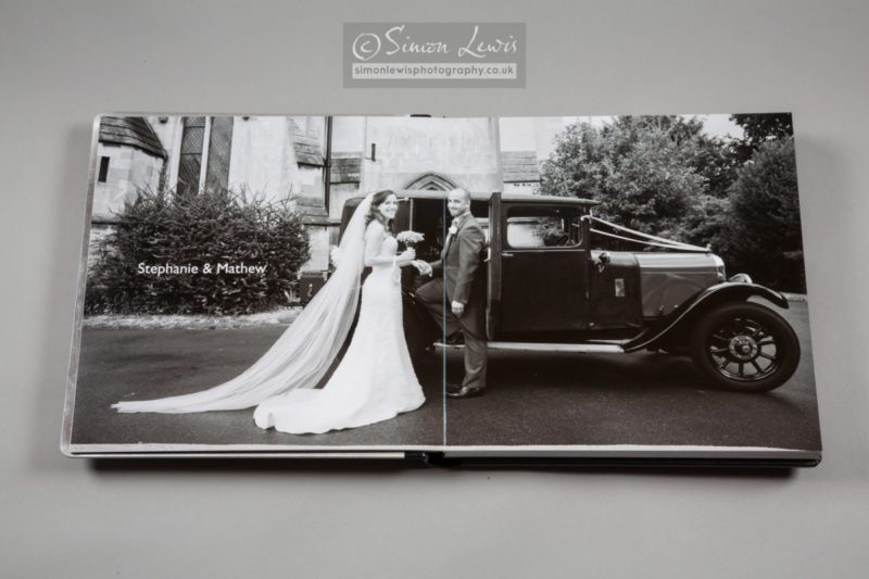 wedding album spread lay flat storybook style