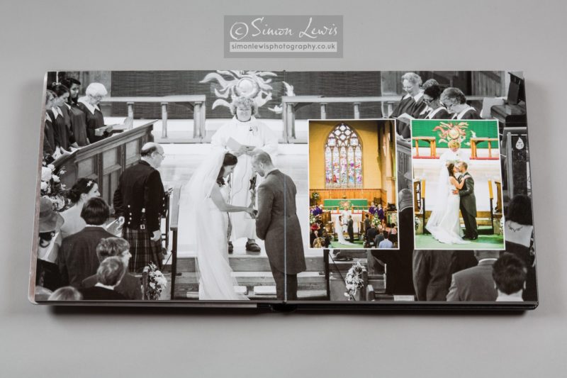 lay flat double page spread church service